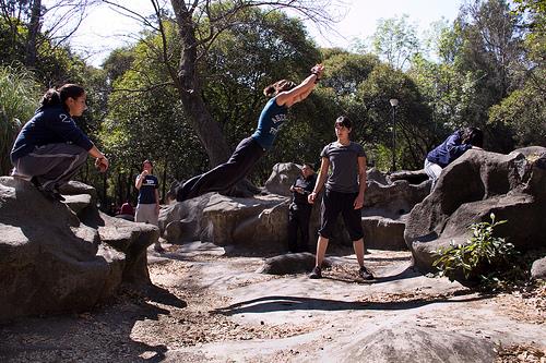 Parkour no Bosque de Chapultepec