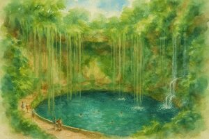 Explorando o Cenote Ik Kil: Uma Jóia Natural de Yucatán