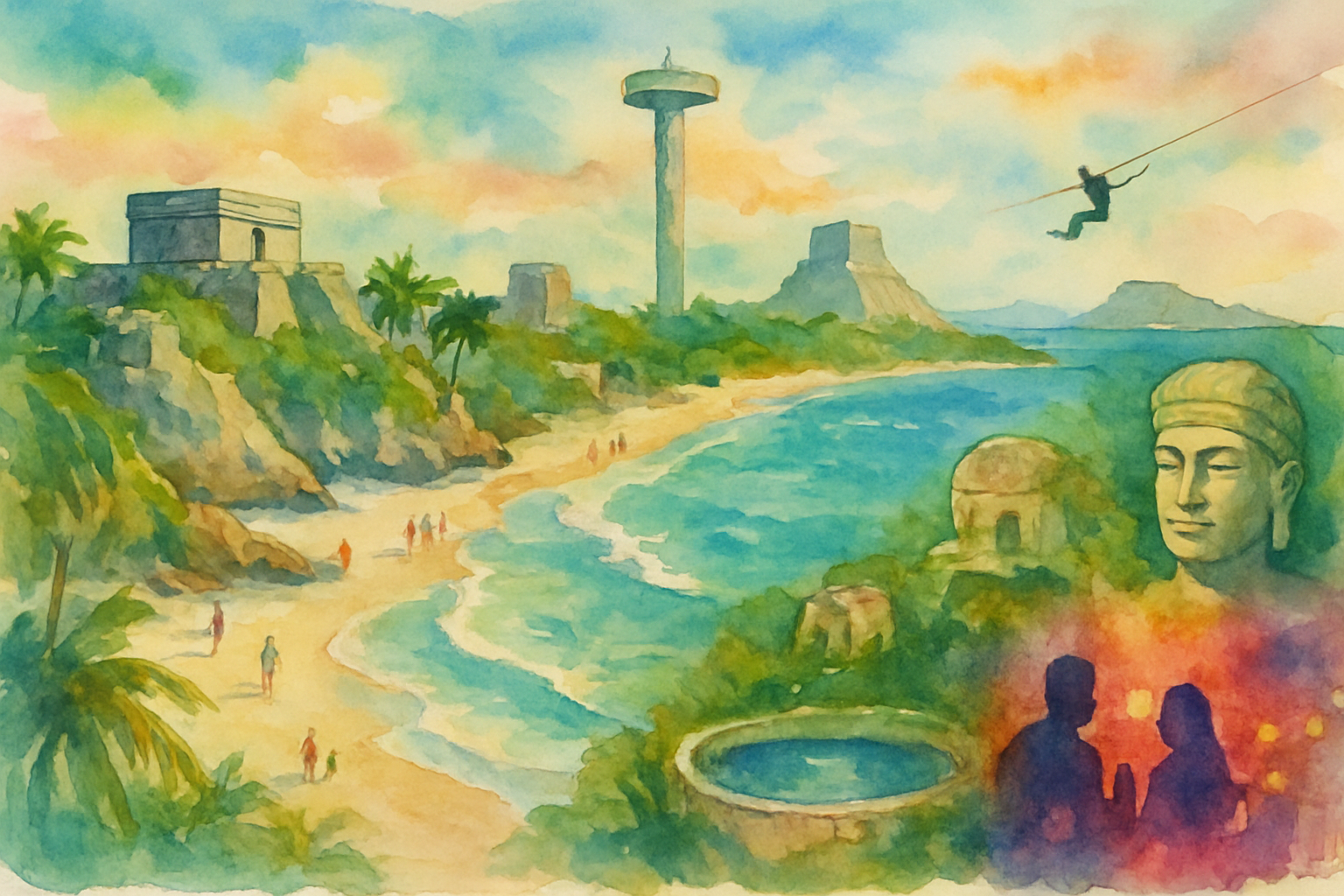 Explore Cancun: Praias Radiantes, Cultura e Experiências Inigualáveis