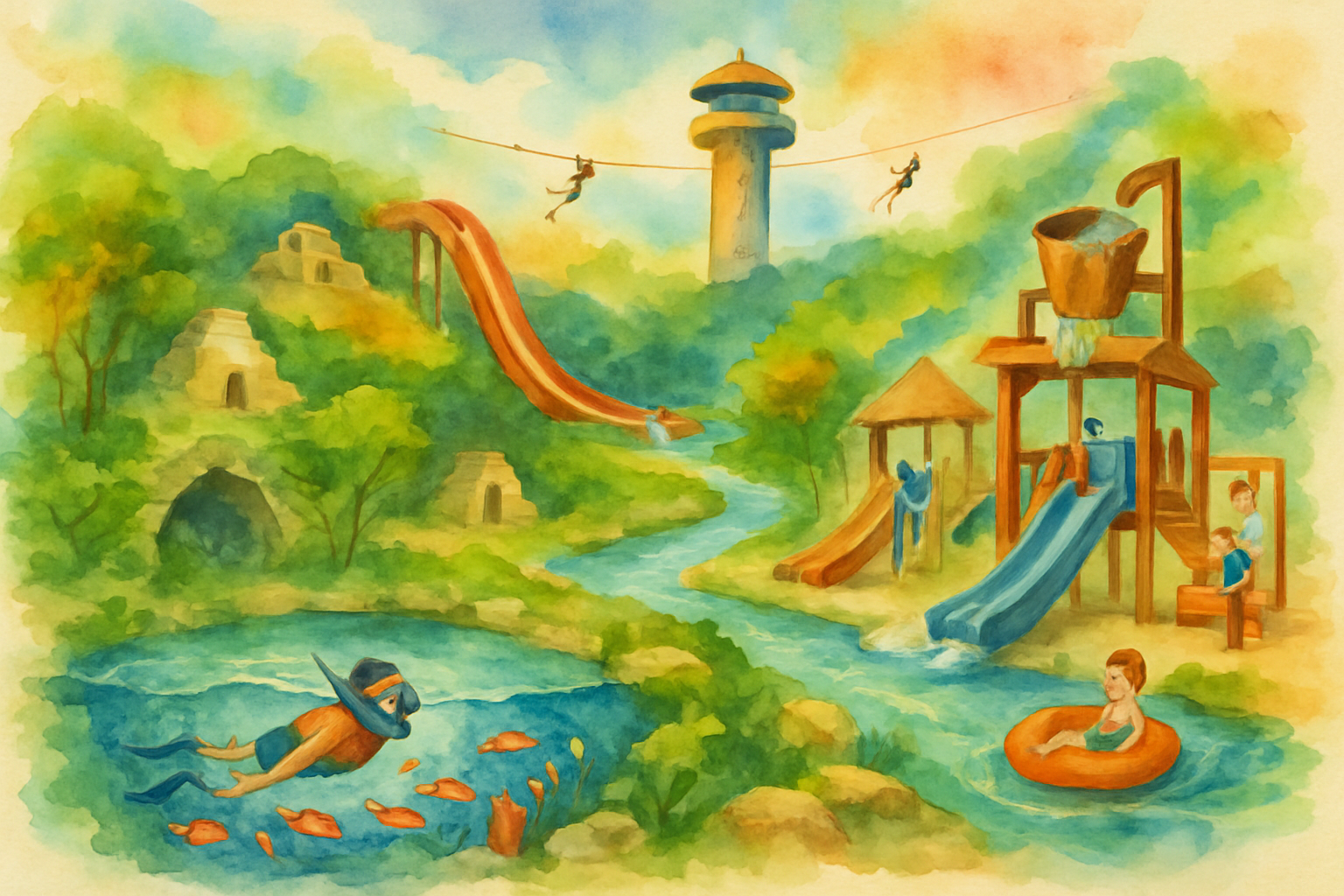 Viva Experiências Únicas em um Parque Aquático Natural