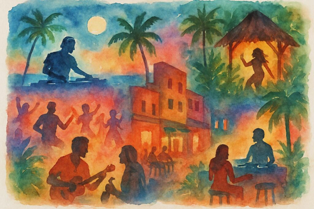 A Fascinante Vida Noturna de Tulum: Descubra o Que Fazer Após o Pôr do Sol