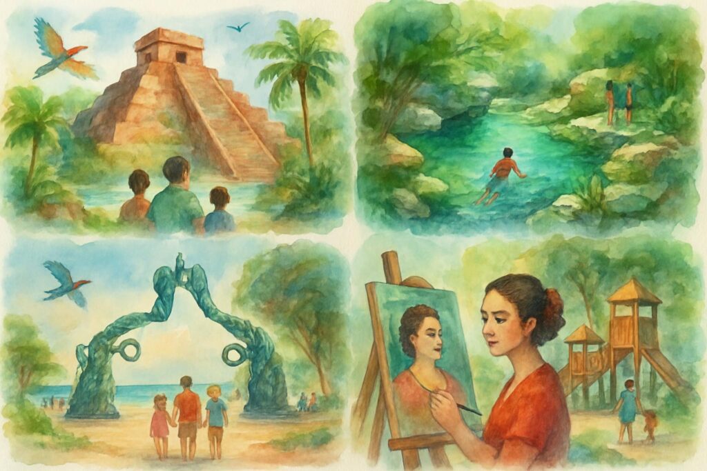 Explorando Atrações Imperdíveis em Playa del Carmen com a Família